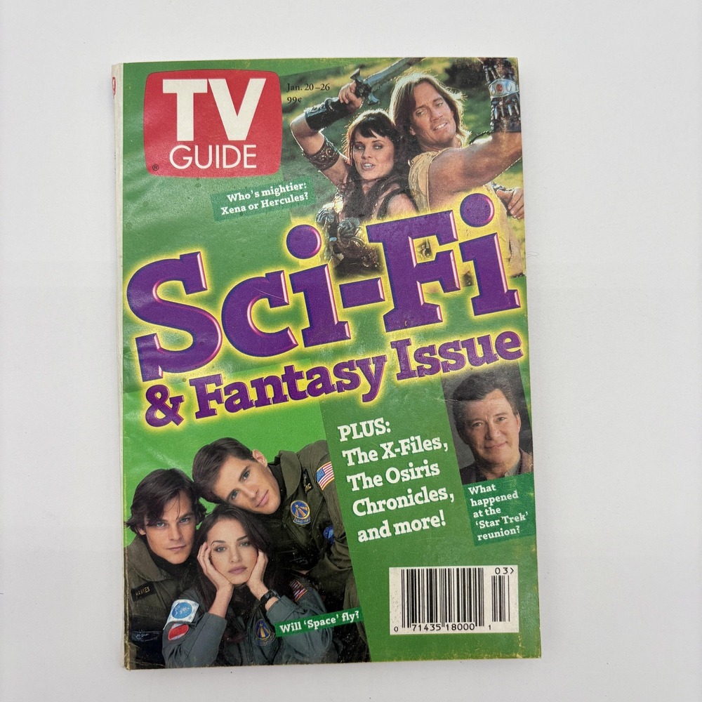 Vintage 1996 TV Guide Sci-Fi & Fantasy Issue Jan 20-26 Xena Hercules X-Files
